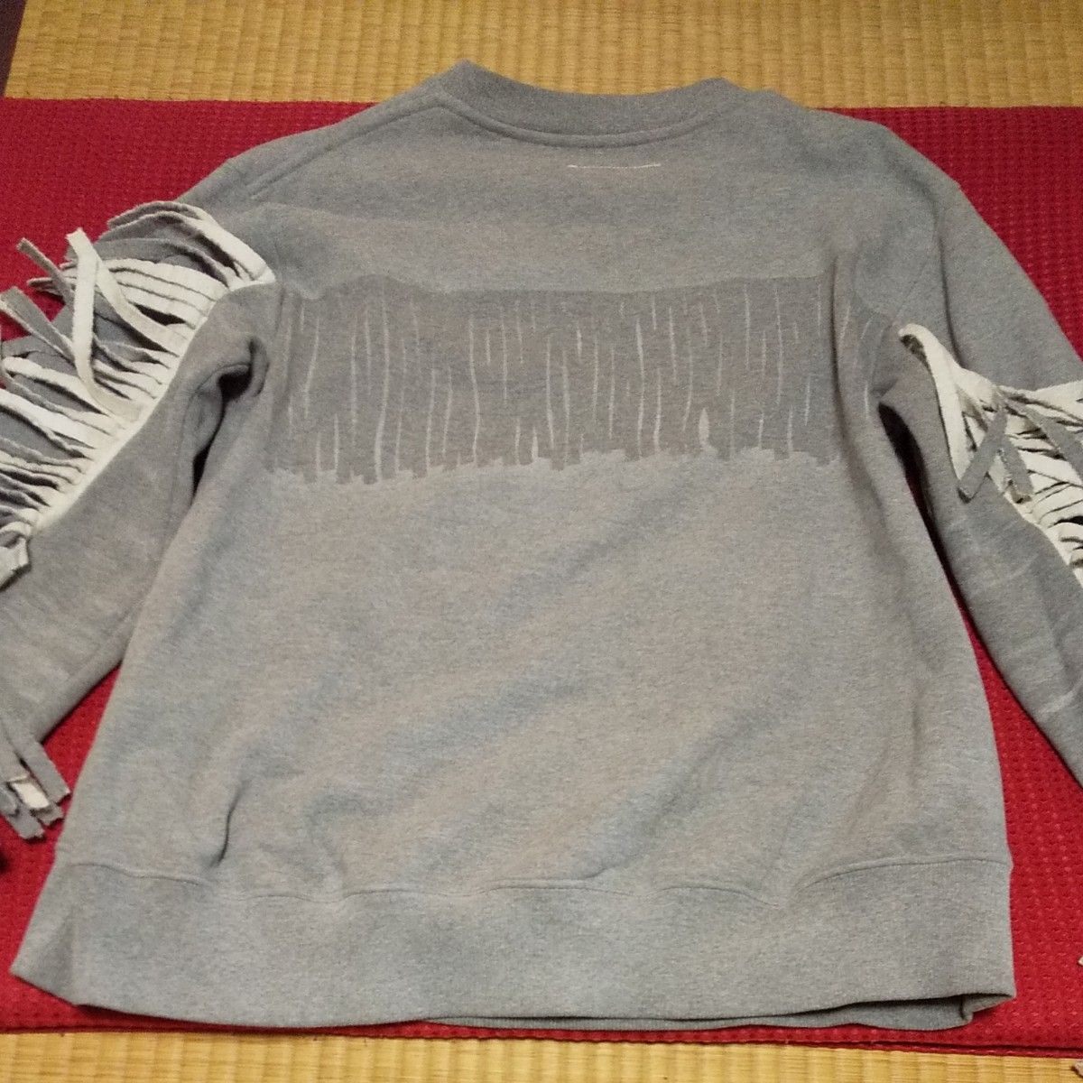 MM6 Maison Margiela スウェット マルジェラ グレー フリンジ
