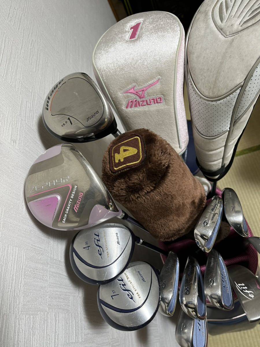 超豪華MIZUNOefilレディースゴルフ12本セット+キャディバッグ+オマケ 超豪華MIZUNOefilレディースゴルフ12本セット+キャディバッグ+オマケ