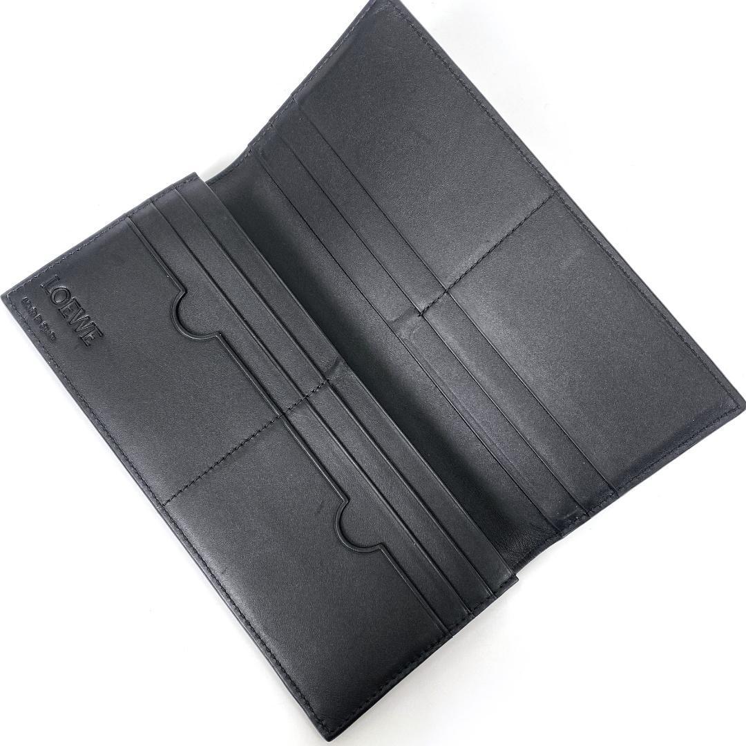 美品・高級 ロエベ LOEWE 長財布 アナグラム ビッグロゴ 黒 美品・高級 ロエベ LOEWE 長財布 アナグラム ビッグロゴ 黒