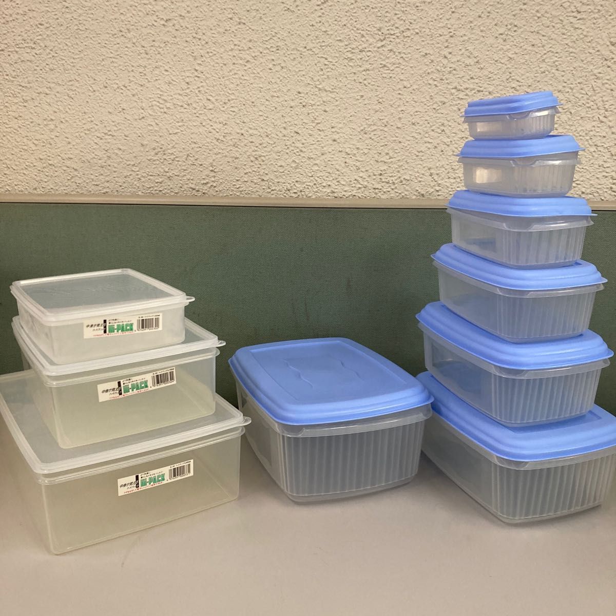 未使用 WELL WARE 容器×7セット& 保存容器 ハイパック 角型×3個 未使用 WELL WARE 容器×7セット& 保存容器 ハイパック 角型×3個