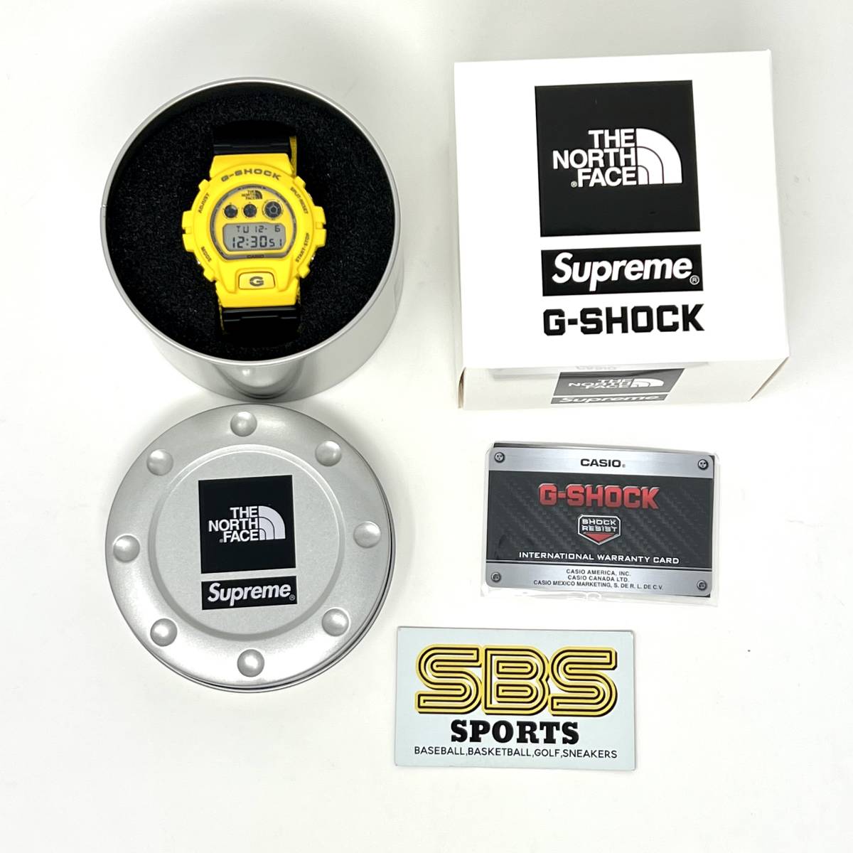 【送料無料】 Supreme The North Face G-SHOCK Watch yellow シュプリーム ノースフェイス イエロー 黄色