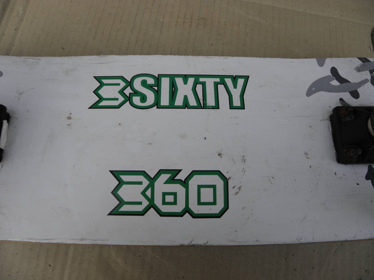 BSIXTY スケートボード 360 板 79X19.3cm タイヤ φ4.8cm 幅2.9cm 中古！の画像7