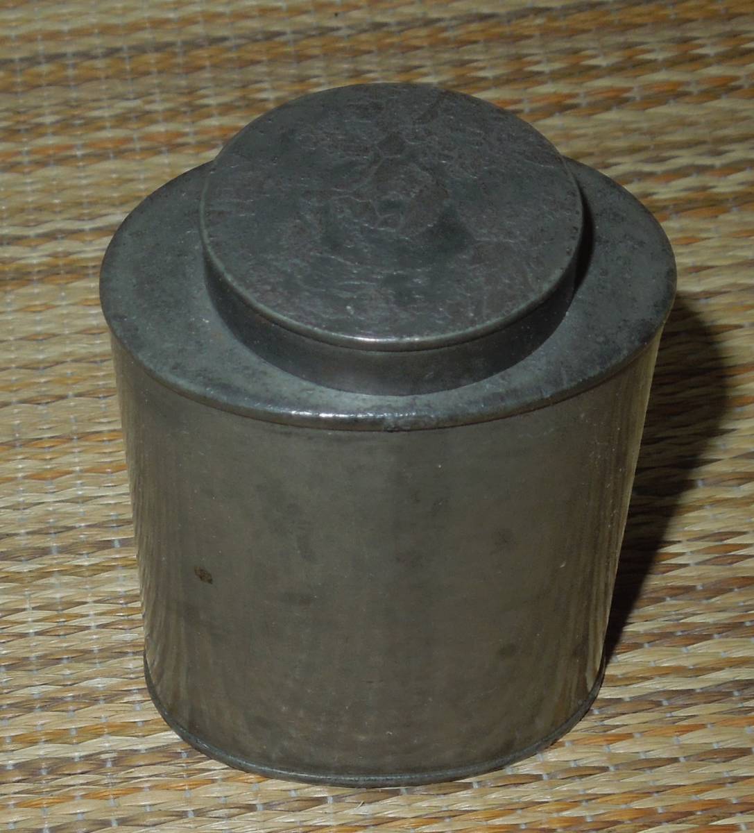 茶道具 茶托 錫・古錫 茶入 高さ:約7cm 約136g | www.turboplus.cl