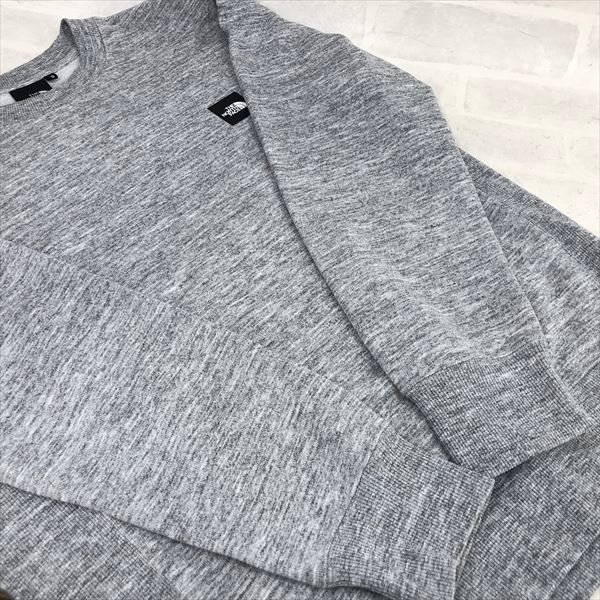 THE NORTH FACE ノースフェイス NT12232 ヘザーロゴクルー スウェット SIZE: S グレー MH632022120201_画像5