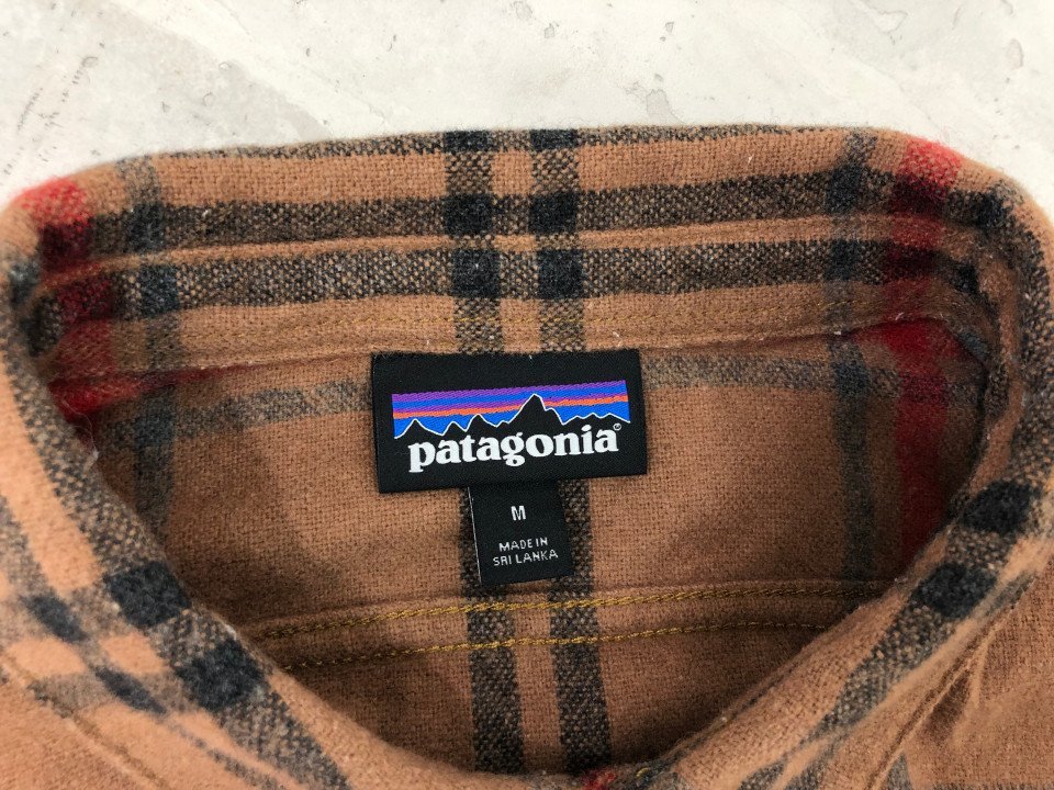 Patagonia パタゴニア 長袖 ウール ワークウェアシャツ チェック柄 53795 ブラウン SIZE:M MH632022120105_画像3