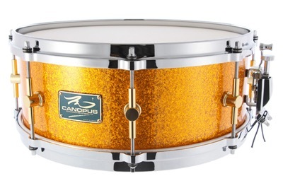 スネア The Maple 5.5x14 Snare Drum Gold Spkl