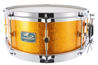 The Maple 6.5x14 Snare Drum Gold Spkl-