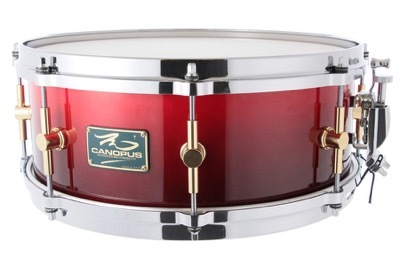 The Maple 5.5x14 Snare Drum Crimson Fade LQ | transparencia