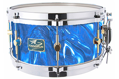 スネア The Maple 6.5x12 Snare Drum Blue Satin