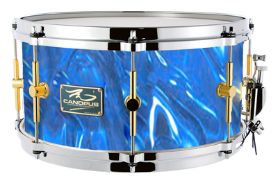 スネア The Maple 8x14 Snare Drum Blue Satin