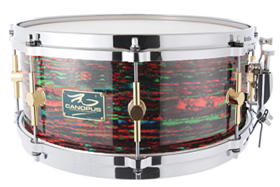 スネア The Maple 6.5x14 Snare Drum Psychedelic Red