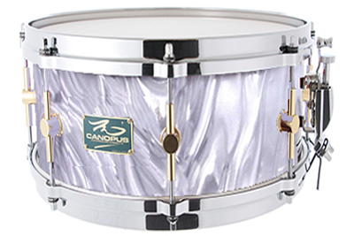 スネア The Maple 6.5x12 Snare Drum White Satin