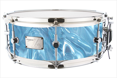 スネア 1ply series Soft Maple 5.5x14 SD SH Aqua Satin