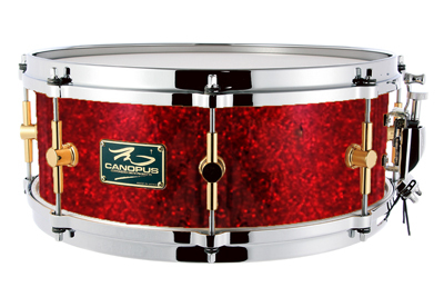 The Maple 5.5x14 Snare Drum Red Pearl
