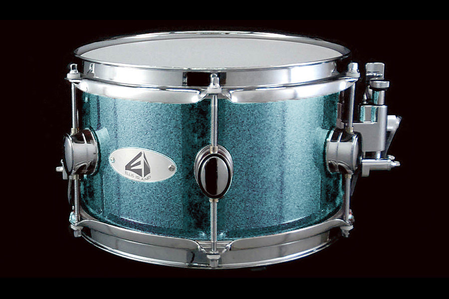 ELLIS ISLAND Side Snare Drum 10x6 Platinum Turquoise_画像1