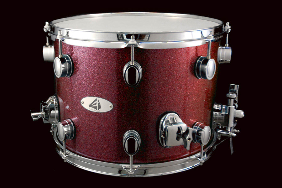 ELLIS ISLAND Side Snare Drum 14x10 Platinum Ruby