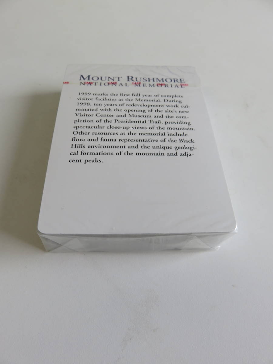 【未開封】ラッシュモア山国立記念碑 トランプ MOUNT RUSHMORE NATIONAL MEMORIAL PLAYING CARDS_画像5