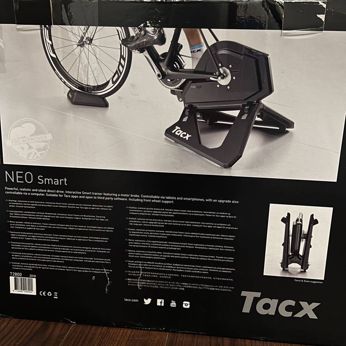 Tacx NEO Smart スマートトレーナー ローラー台 タックス 固定ローラー ロードバイク スマートローラー ダイレクトドライブ