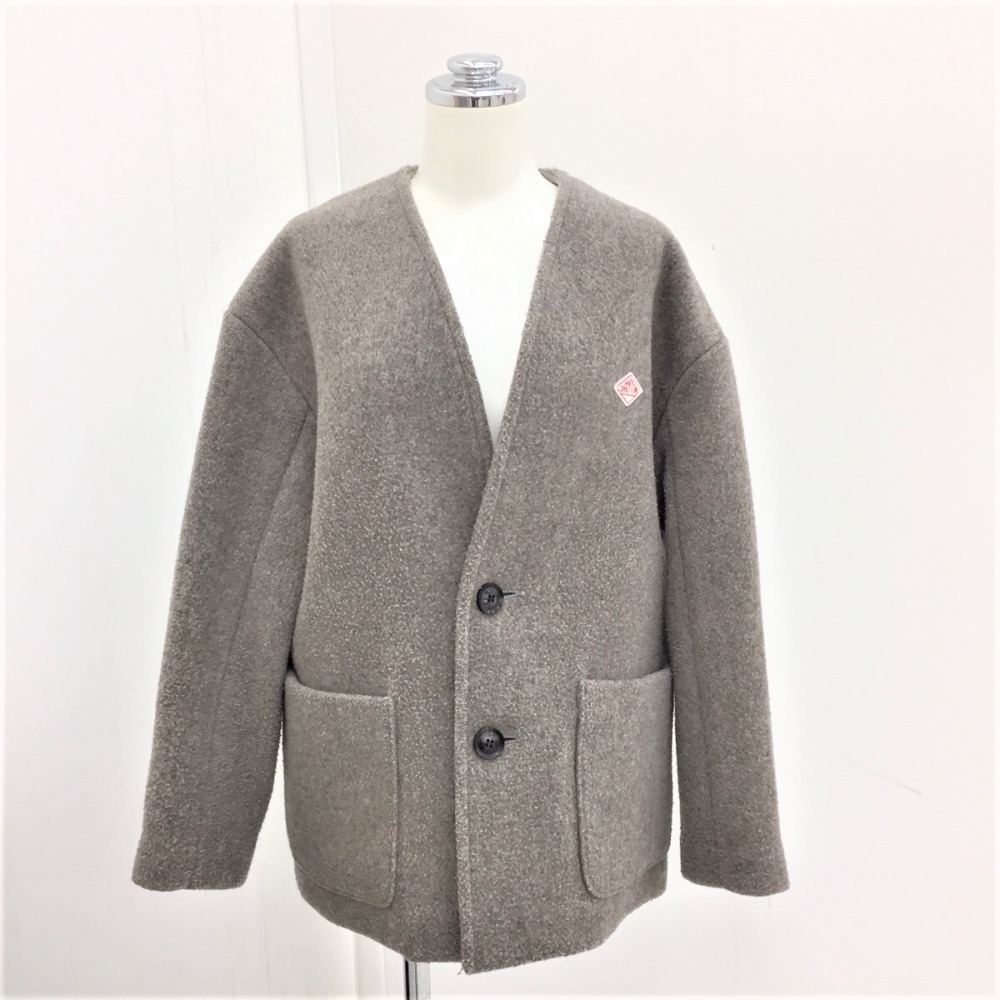 選ぶなら Danton ウールモッサノーカラーVネックジャケット 34