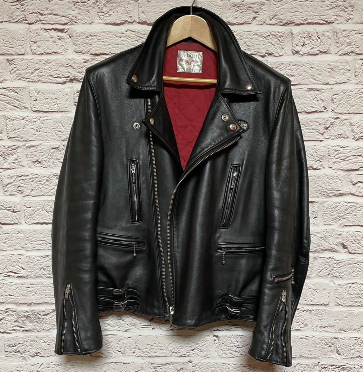 \半額SALE/ ライトニング Leathers Lewis 391 パンク サイクロン ロンドン レッドキルト 黒 カウハイド 極上革質 ルイスレザー 38 着丈長いレギュラー ルイスレザー \半額SALE/ ライトニング Leathers Lewis 391 パンク サイクロン ロンドン レッドキルト 黒 カウハイド 極上革質 ルイスレザー 38 着丈長いレギュラー ルイスレザー