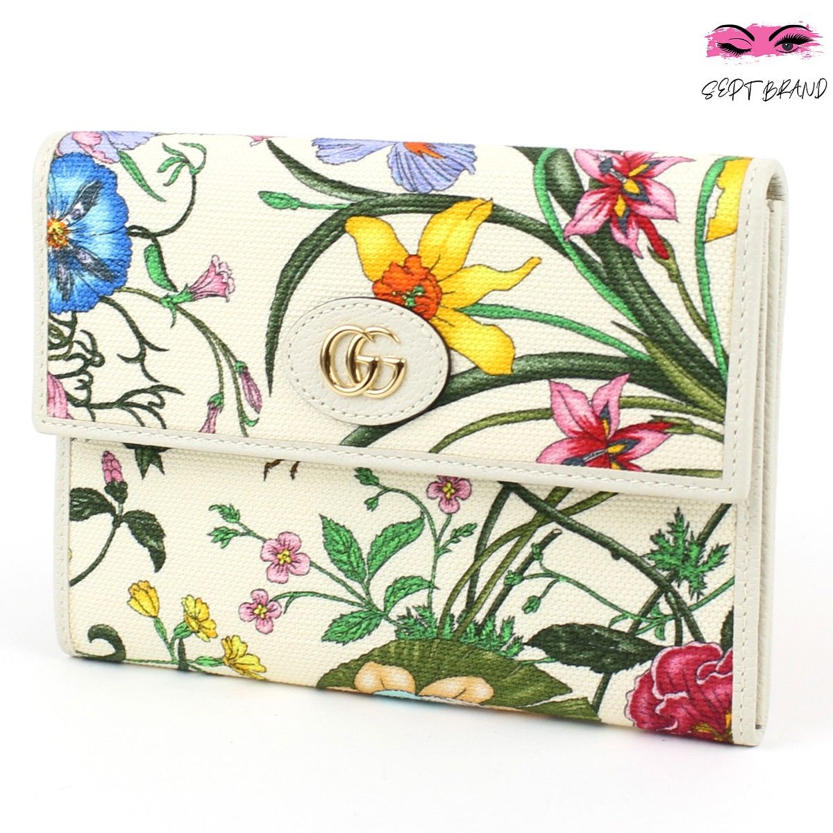 GUCCI グッチ フローラ クラッチ ポシェット ホワイト 花柄 未使用