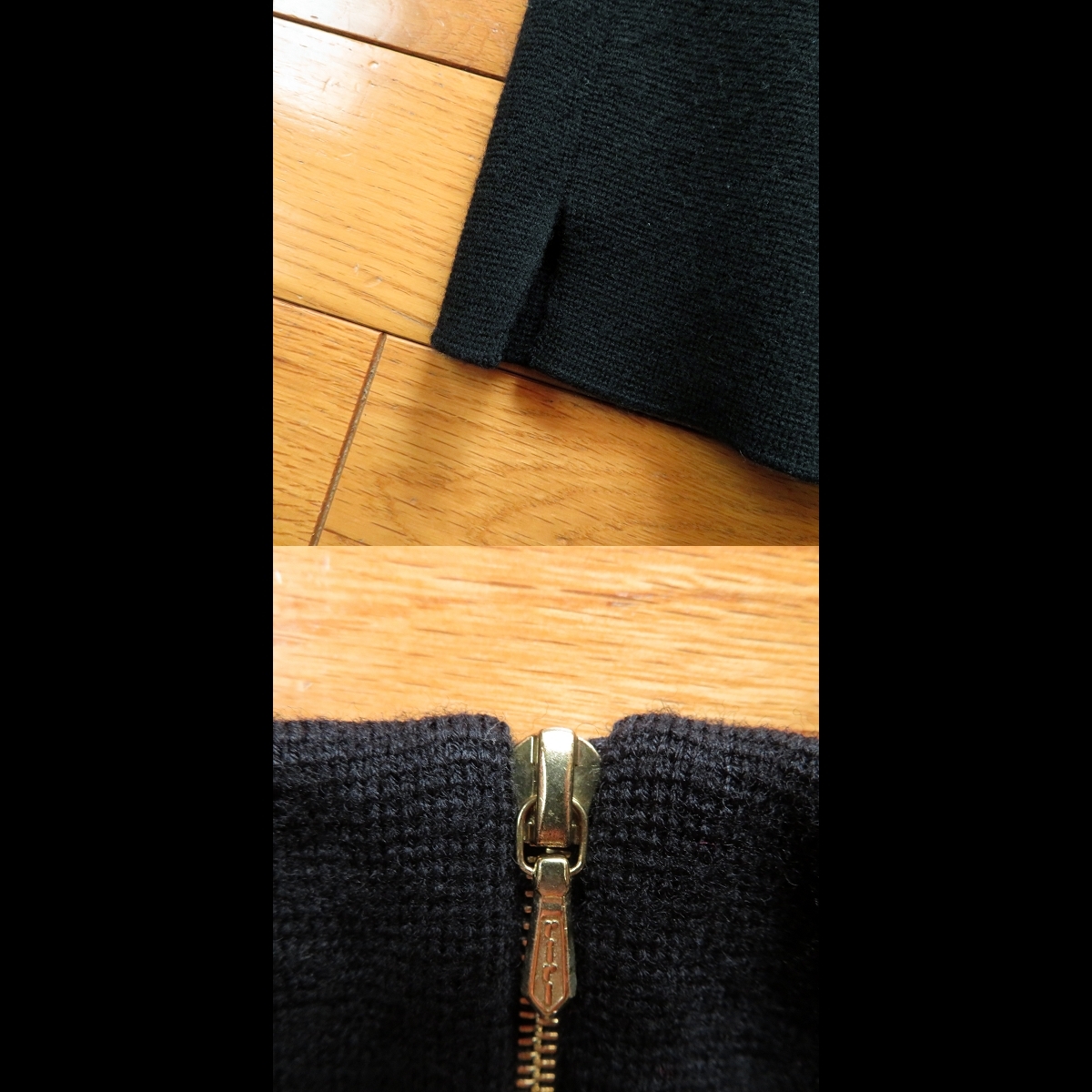 ★美品★ DRAWER ドゥロワー 滝沢眞規子さん着用 ミラノリブニット ワンピース ★ 1 ★ クリーニング済 レディース ブラック 長袖 色違い_画像9