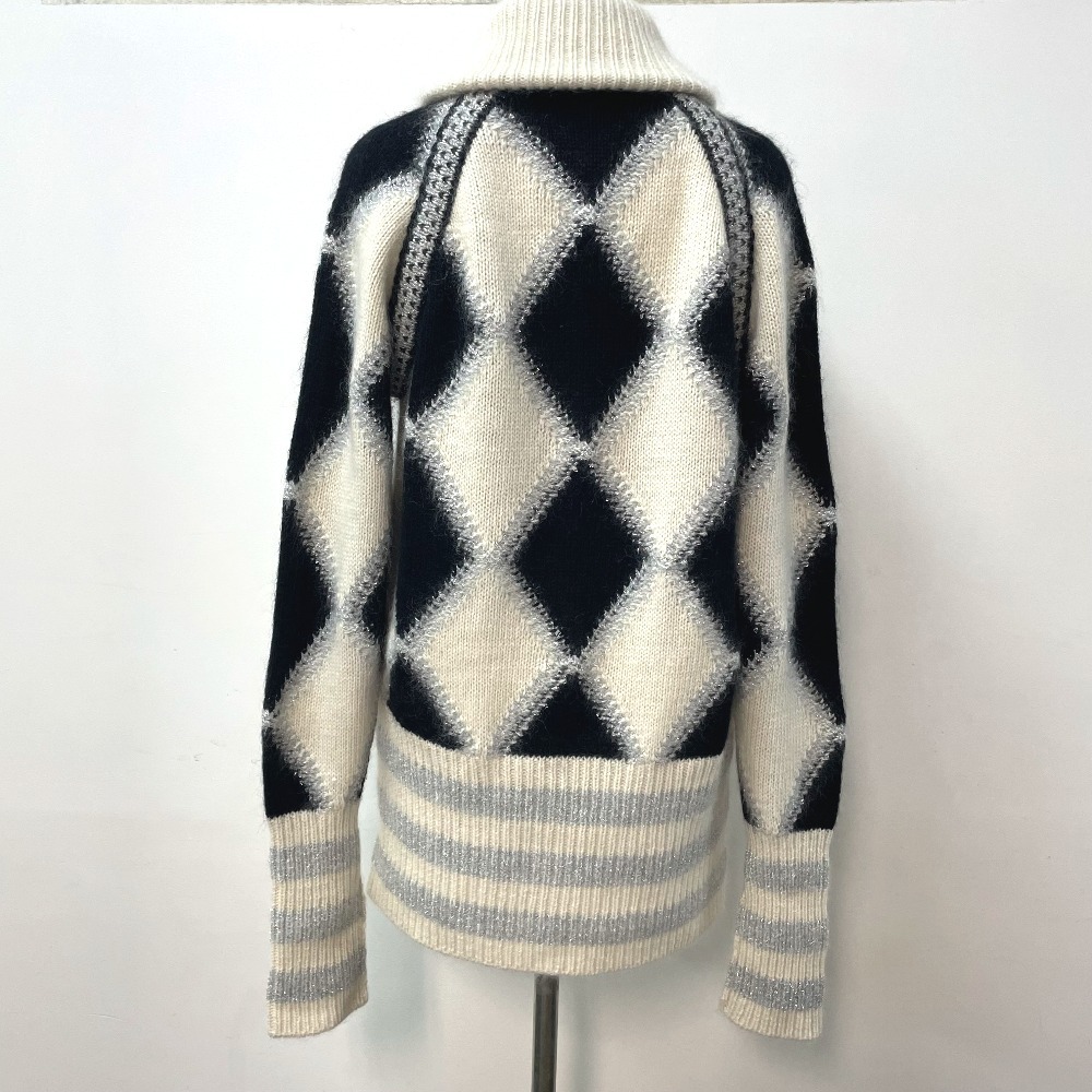 CHANEL シャネル P26265V01907 CC ココマーク アーガイル調 ニット