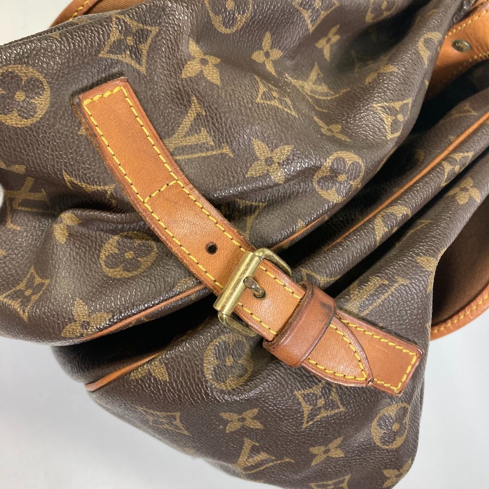 LOUIS VUITTON ルイヴィトン M42254 モノグラム ソミュール35 鞄 ショルダーバッグ モノグラムキャンバス ブラウン レディース【中古】_画像8