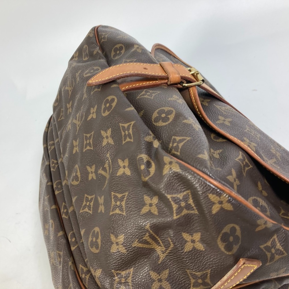 LOUIS VUITTON ルイヴィトン M42254 モノグラム ソミュール35 鞄 ショルダーバッグ モノグラムキャンバス ブラウン レディース【中古】_画像6