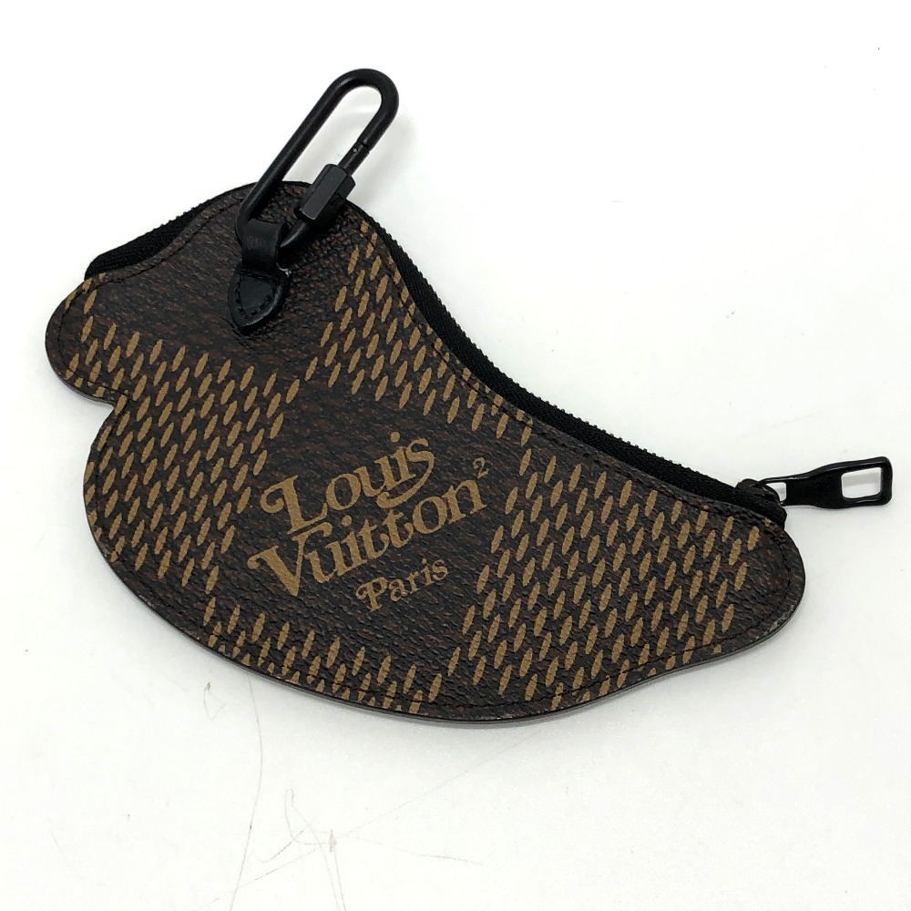 LOUIS VUITTON ルイヴィトン N60388 ヴァージルアブロー×NIGO LV スクエアード コインケース レザー マルチカラー メンズ【中古】_画像2