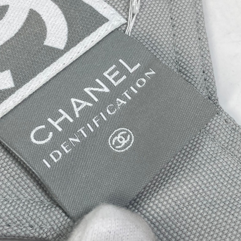 CHANEL シャネル スポーツライン ココマーク アームバンド リストバンド コットン グレー ユニセックス.【中古】