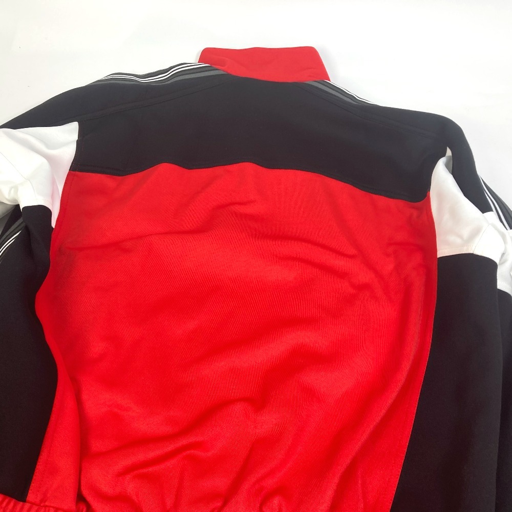 BURBERRY Burberry 8023780 одежда Англия спортивная куртка джерси хлопок красный × черный мужской [ б/у ] как новый 