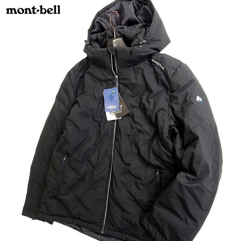 mont-bell モンベル 新品 定5.4万 撥水 防風 UVカット 保温 グース ダウンジャケット ブルゾン MW3EWMDL803 BLK 105/XL ▲120▼out1659a_画像1