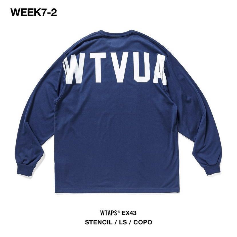 希少★新品本物【NAVY★XL】★STENCIL SS COPO ステンシル コポ バックロゴ 正規店購入 ダブルタップス 限定 入手困難 WTAPS 21AW 即日発送