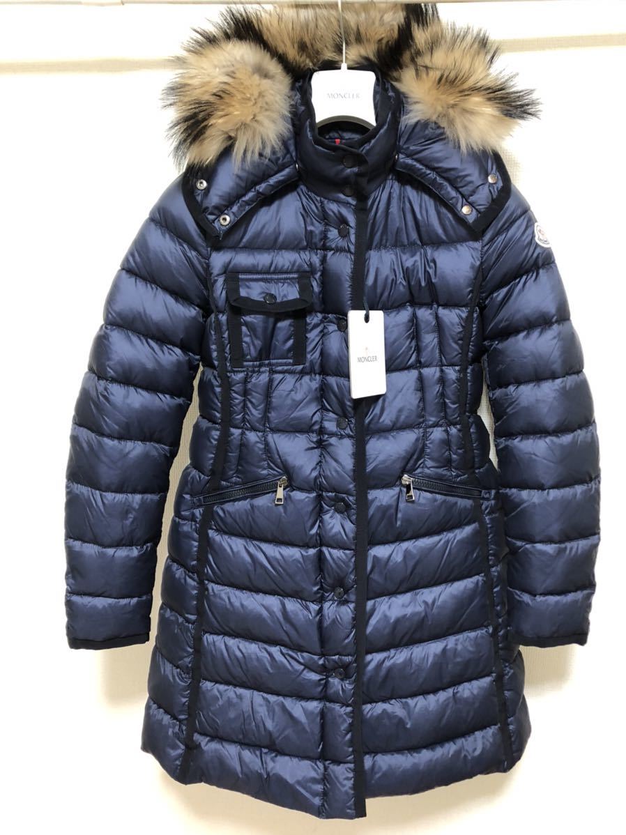 送料無料 未使用 MONCLER HERMIFUR モンクレール エルミファー ネイビー 1 ダウンジャケット ダウン コート 正規品 国内定価368500円 Ⅱ