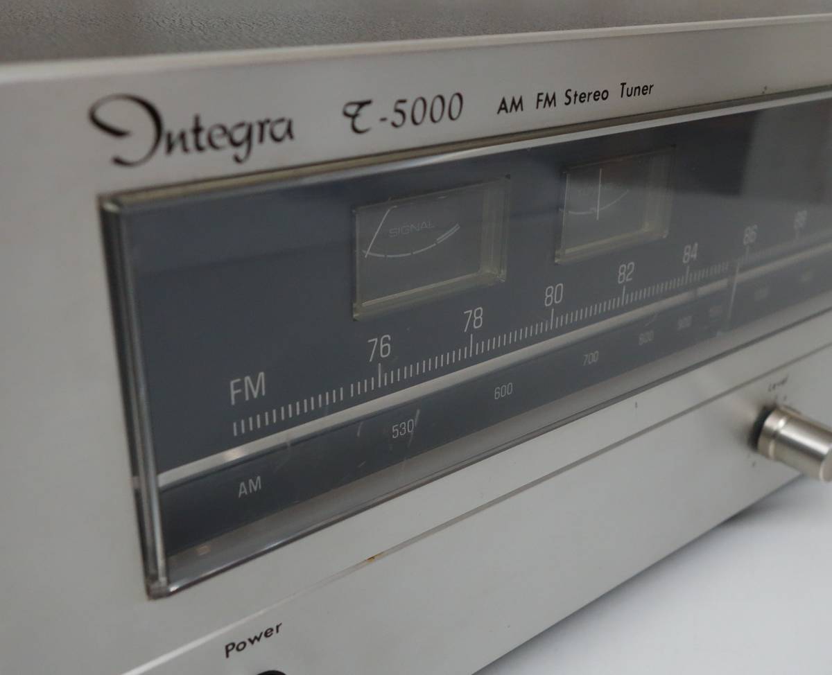 レトロオーディオ　当時物 ＊ONKYO　オンキョー㈱ ＊Integra　インテグラ 　FM/AMステレオチューナー ＊MODEL T-5000 ＊MADE IN JAPAN_画像1