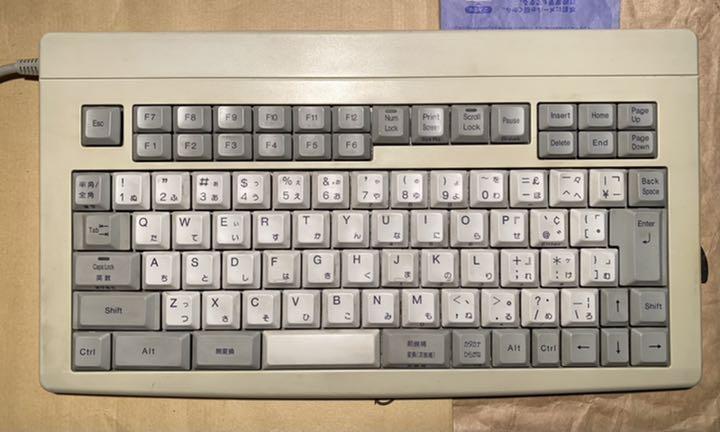 [ rare ]# higashi pre Topre electrostatic capacity less contact compact business use keyboard MD01B0#electrostatic capacitive flat keyboard Rare PS/2