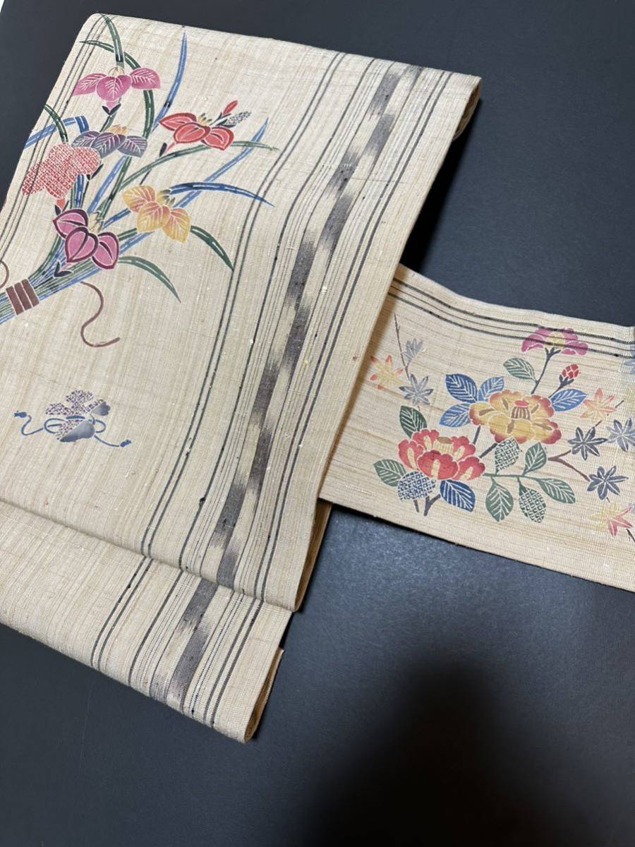着物 【稀少新品】「伊差川洋子氏作」本場琉球紅型 生紬 糸芭蕉使用 ...
