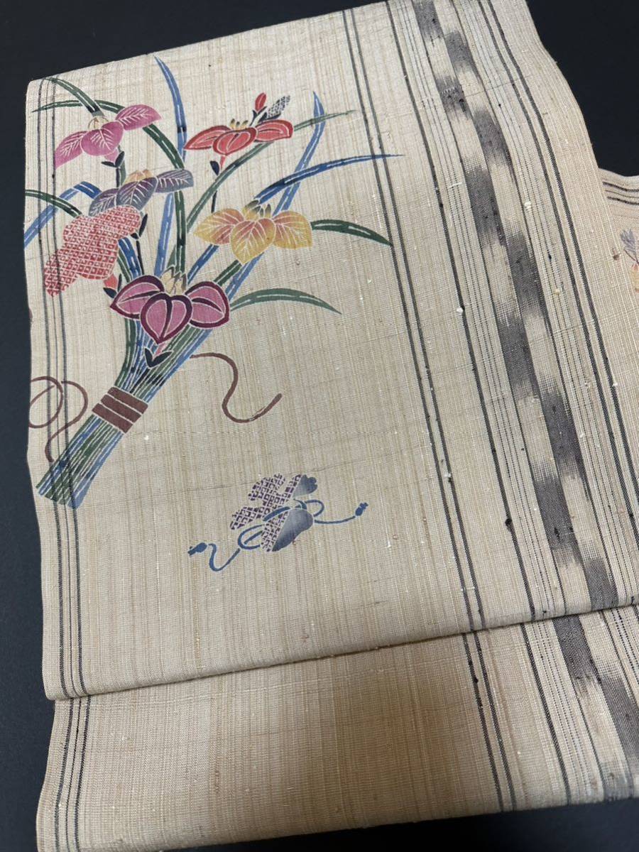 着物 【稀少新品】「伊差川洋子氏作」本場琉球紅型 生紬 糸芭蕉使用 ...