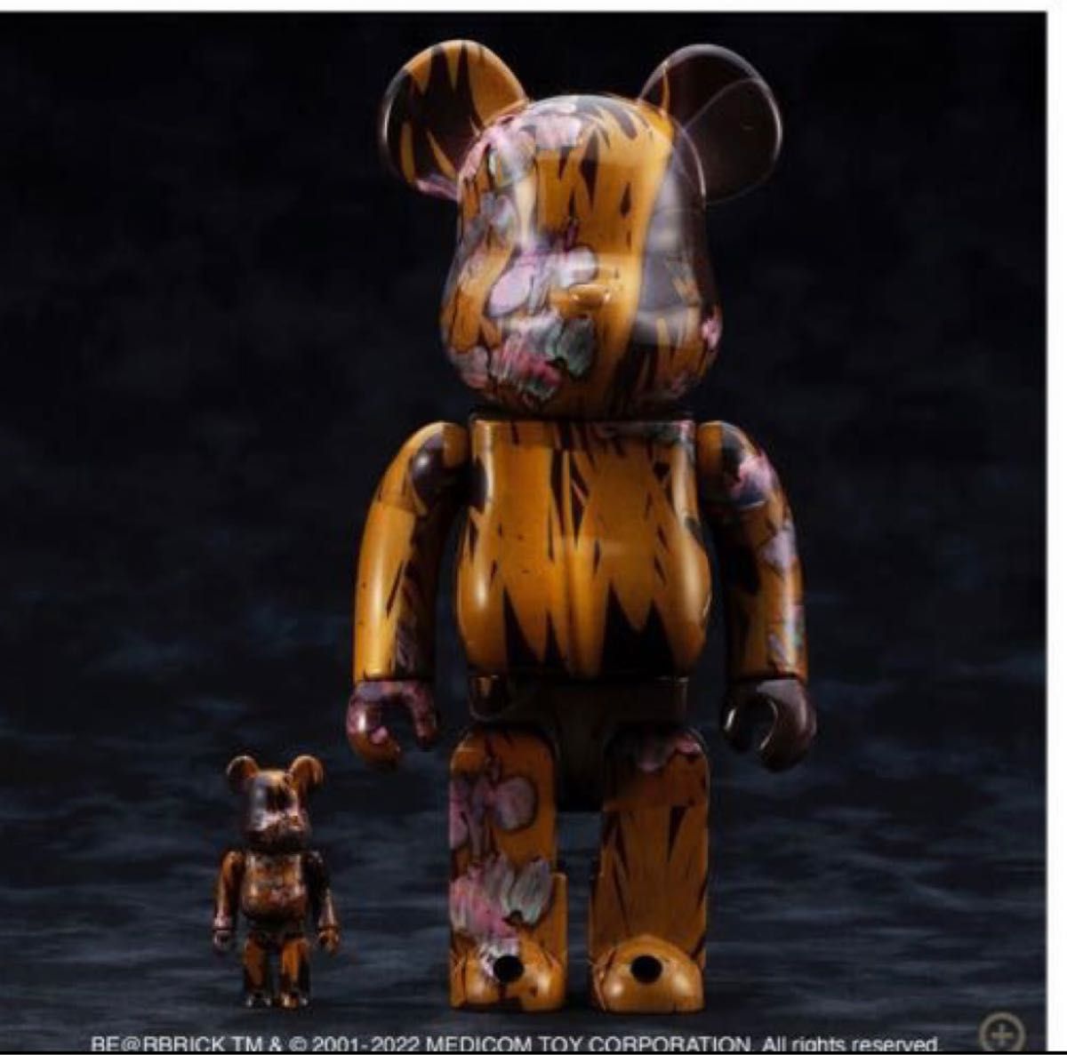 BE@RBRICK 尾形光琳 国宝 八橋蒔絵螺鈿硯箱 100% & 400