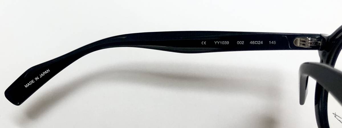 新品 Yohji Yamamoto ヨウジヤマモト 丸メガネ 純正ケース付き 日本製 Y3 マットブラックの画像7