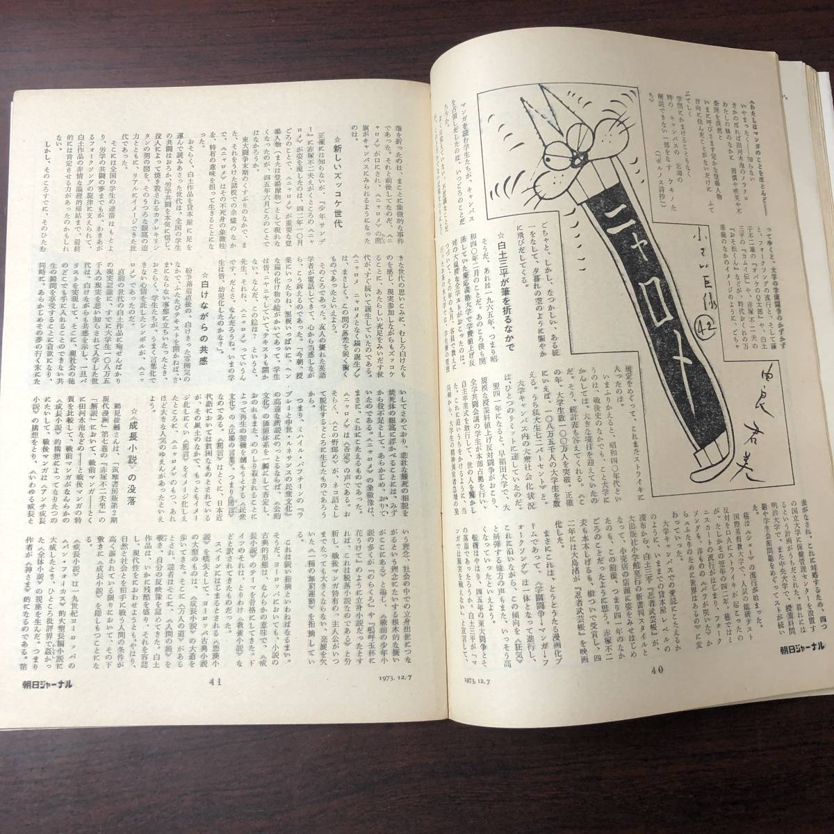 A01【ゆうメール送料無料】朝日ジャーナル　1973年12月7日号　VOL.15　NO.48_画像6
