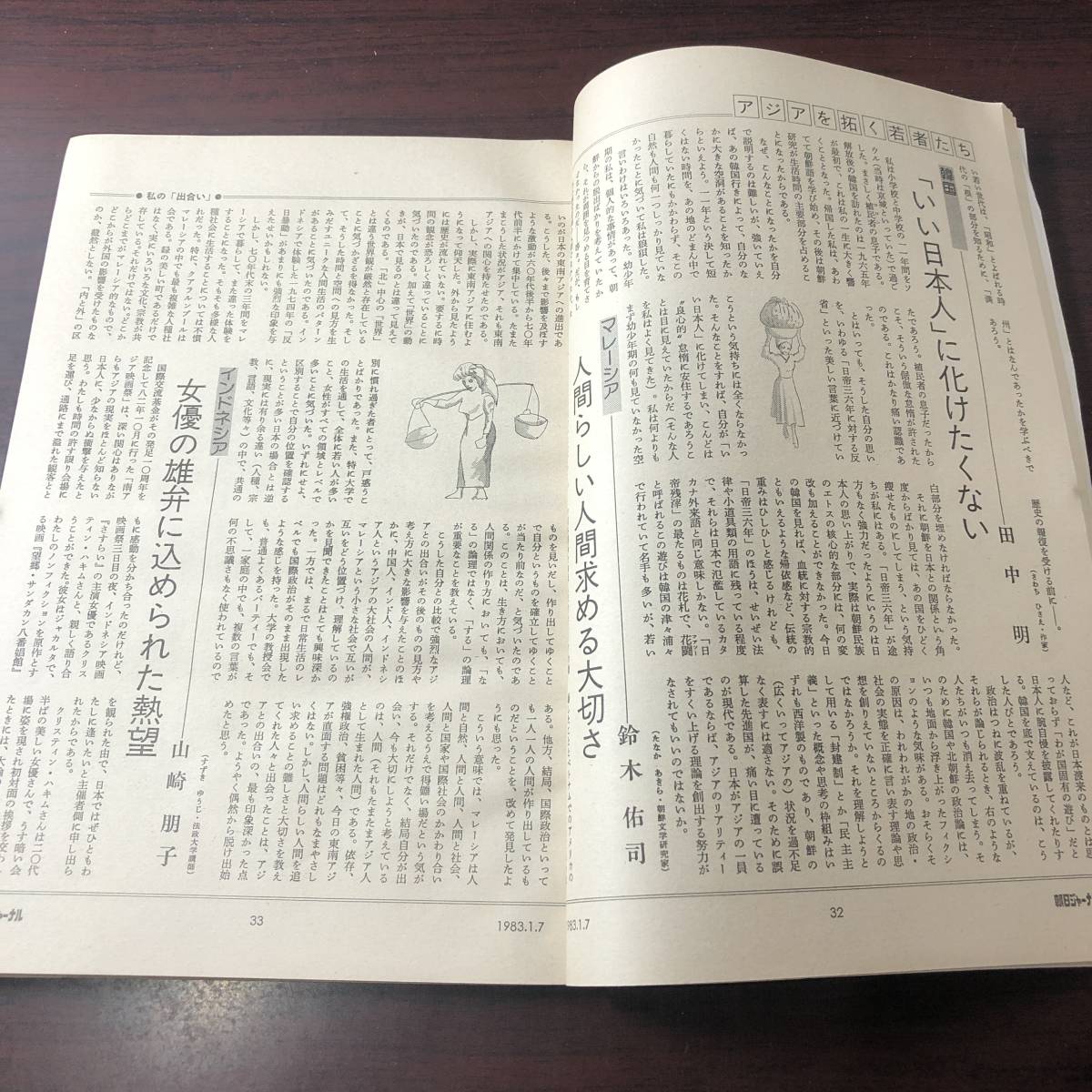 A03【ゆうメール送料無料】朝日ジャーナル　1983年1月7日号　新年特大号　VOL.25　NO.1_画像5