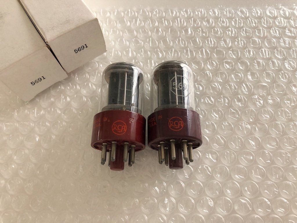 ヤフオク! - 真空管 RCA 5691 2本セット S150