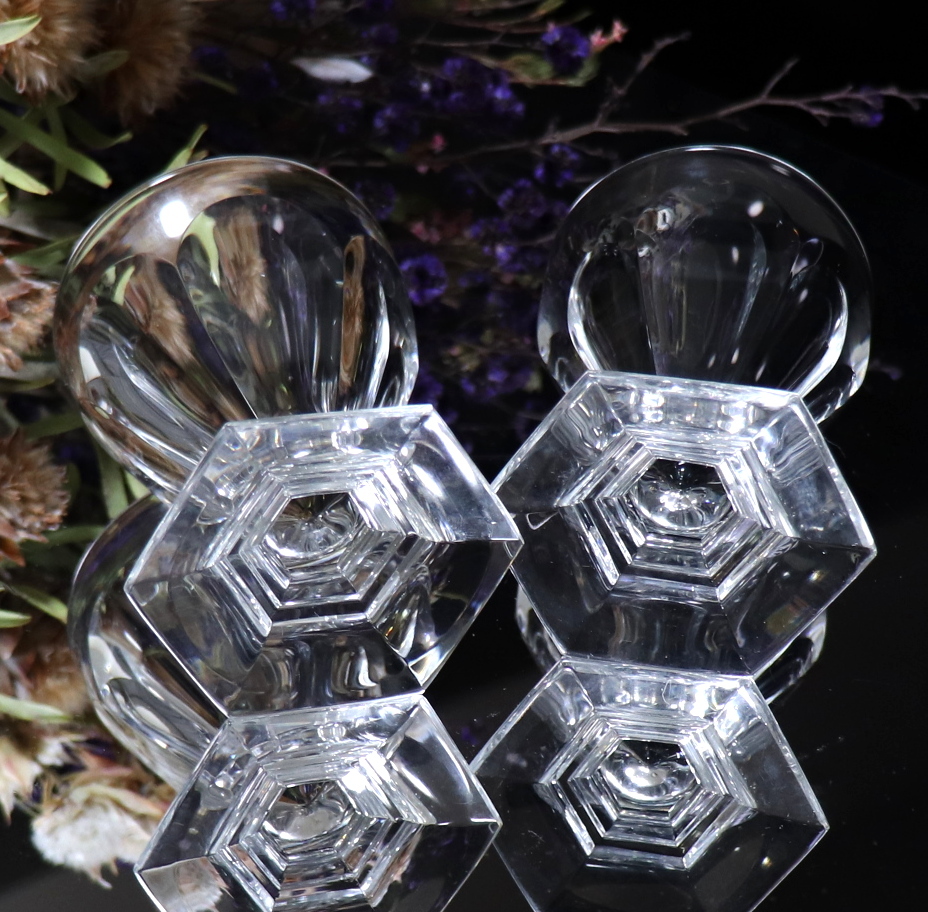オールド・バカラ (BACCARAT) 1920年頃 6面体カット アペリティフ