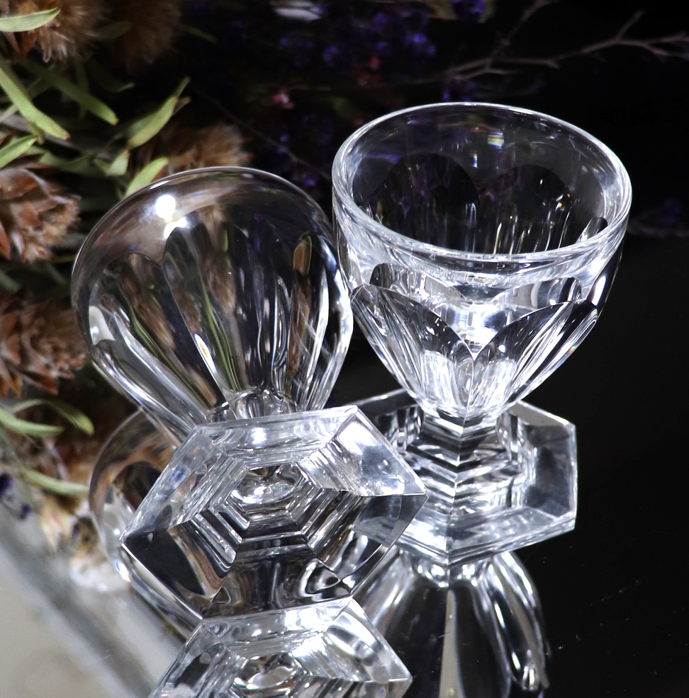 オールド・バカラ (BACCARAT) 1920年頃 6面体カット アペリティフ