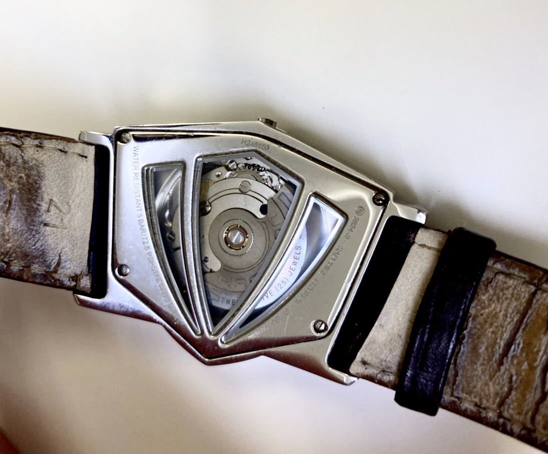 ハミルトン HAMILTON ベンチュラ 自動巻き メンズ腕時計 H245150レザーベルトの画像3