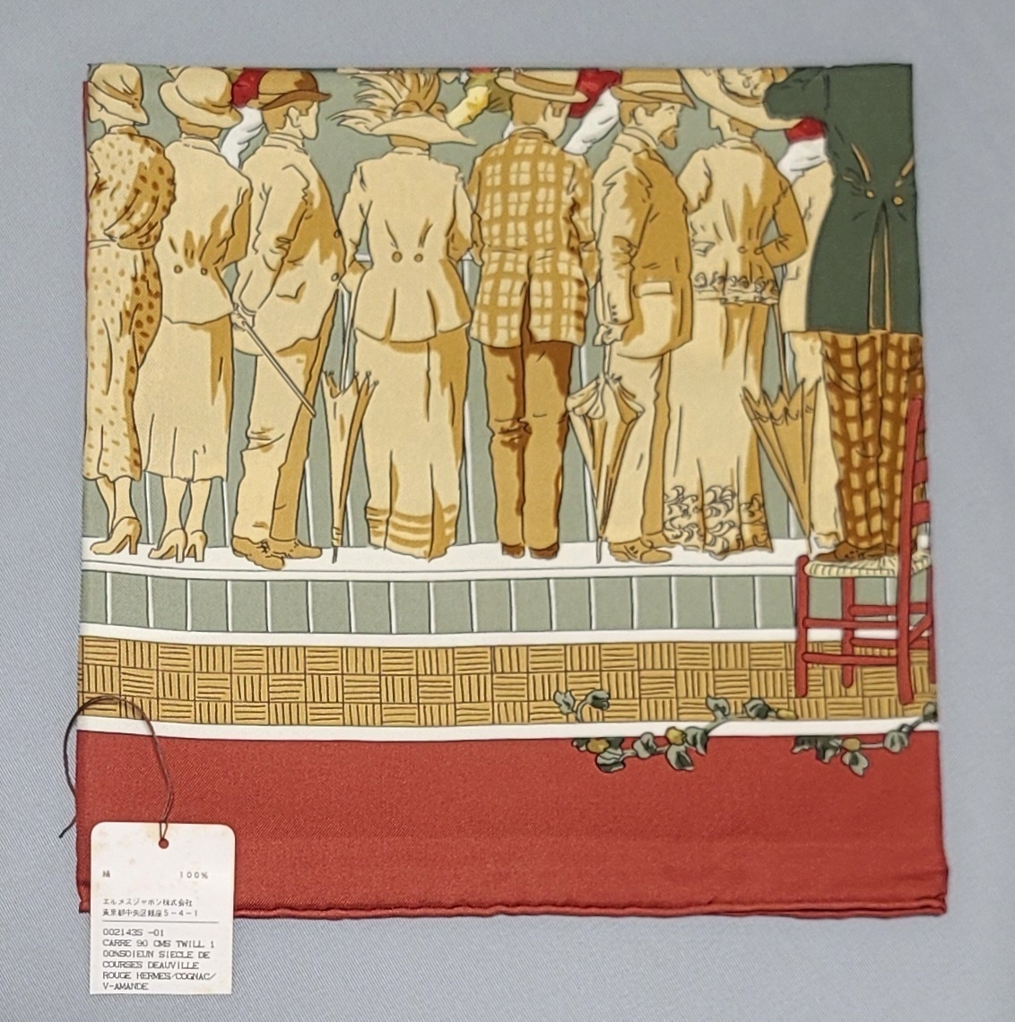 タグ付☆新品☆未使用 カレ 90 Un siecle de Courses a Deauville