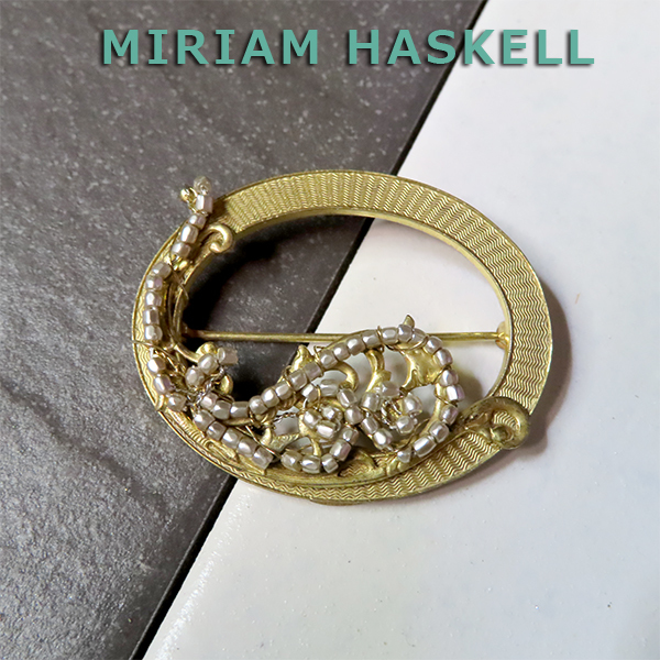 Мириам Хаскель ◆ Овальный и арабеск Бру: винтажные украшения костюма