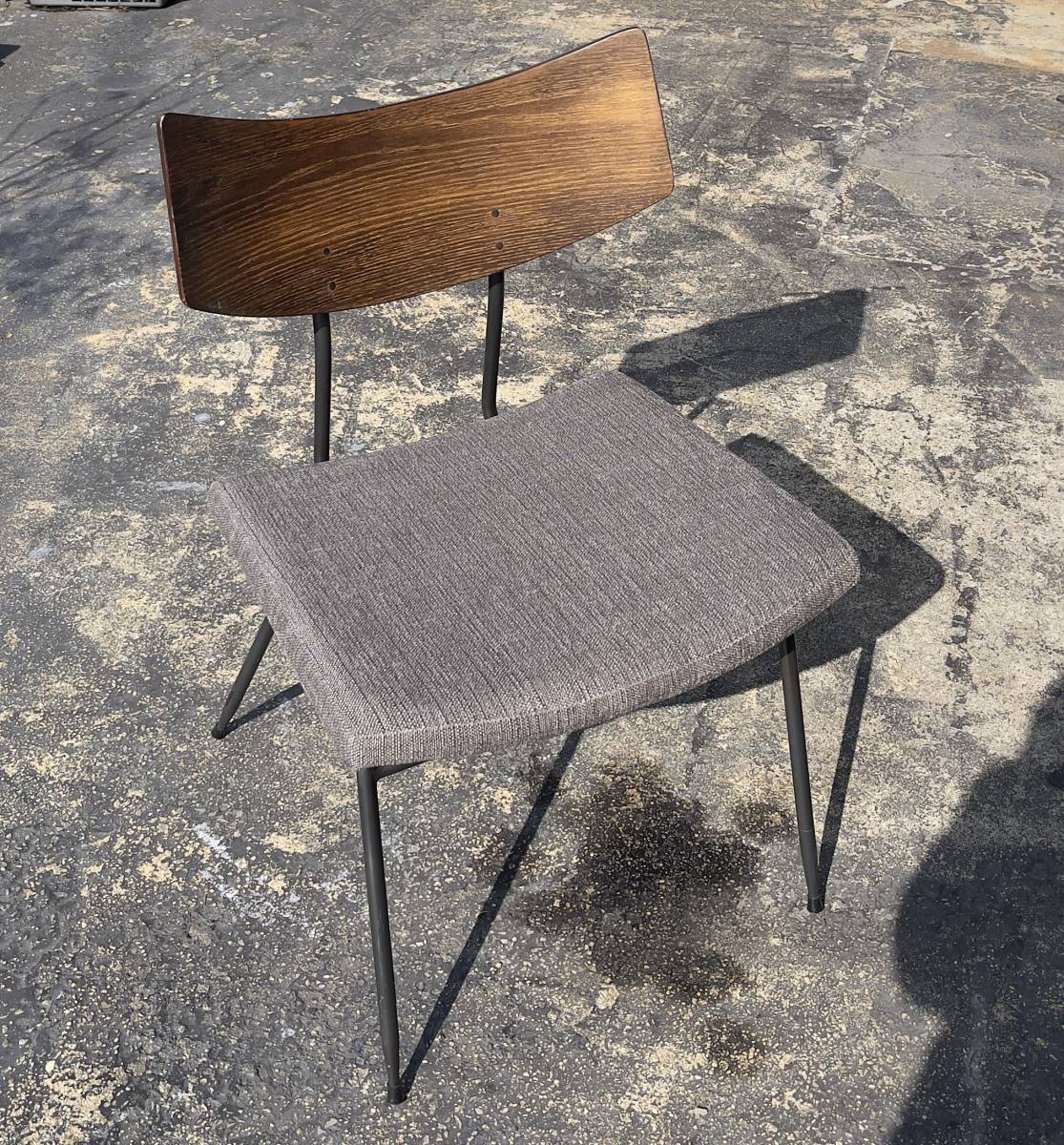 最も SOLI CHAIR/SQUARE ROOTS グレー×ウッド NO,1 ダイニングチェア